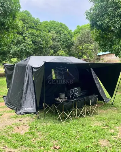 Black Dog Tent with Canopy