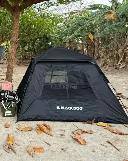 Black Dog Tent Setup